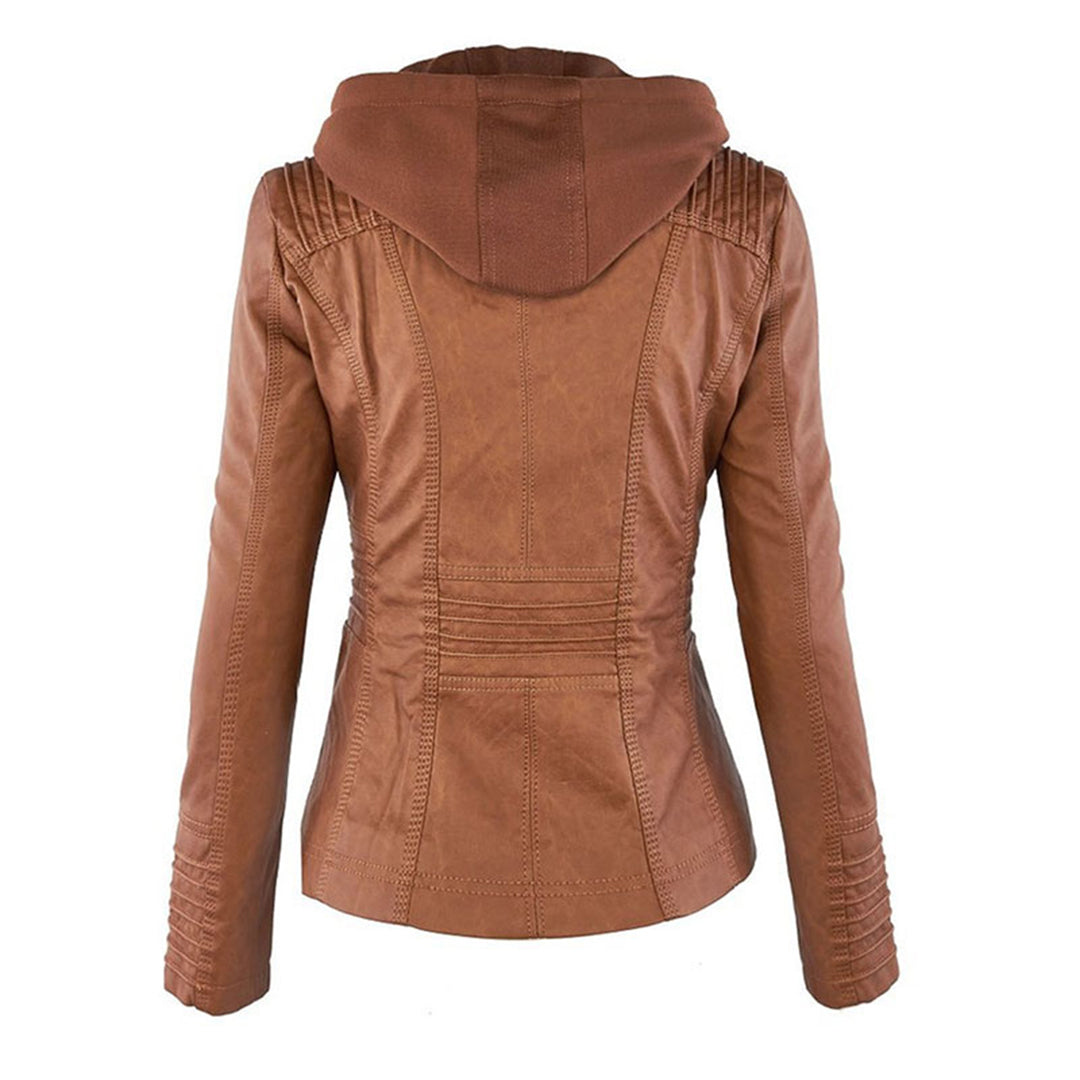 Women's jacket with hood – Fashionable transitional jacket for everyday and leisure use