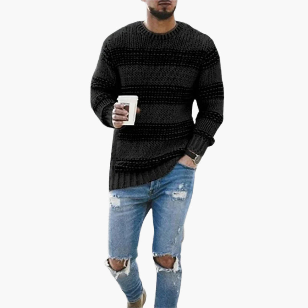 Herren Strickpullover im Norweger-Stil – Grob Gestrickter Winterpullover, Modisch & Bequem