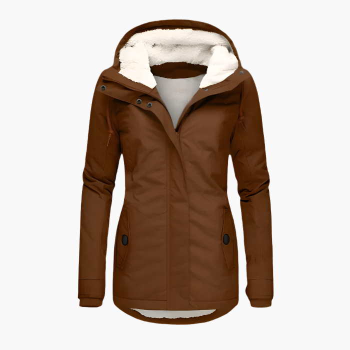 Women's winter coat with hood – waterproof outdoor jacket for everyday & leisure