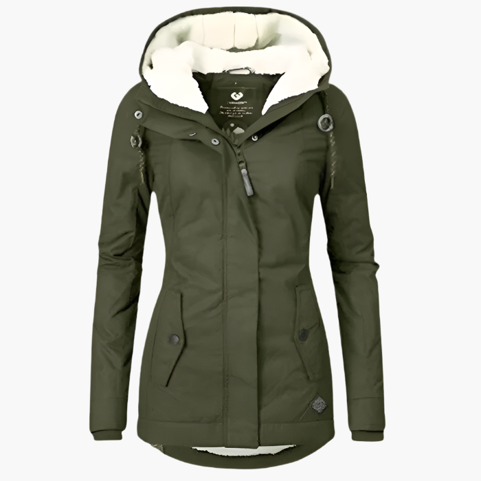 Women's winter coat with hood – waterproof outdoor jacket for everyday & leisure