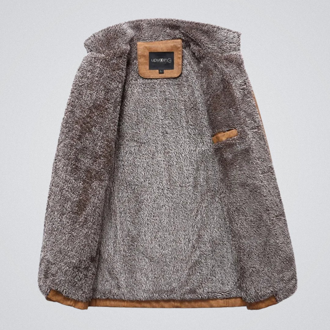 Herren Winterjacke mit Kunstfellfutter – Modischer Mantel für Alltag & Freizeit