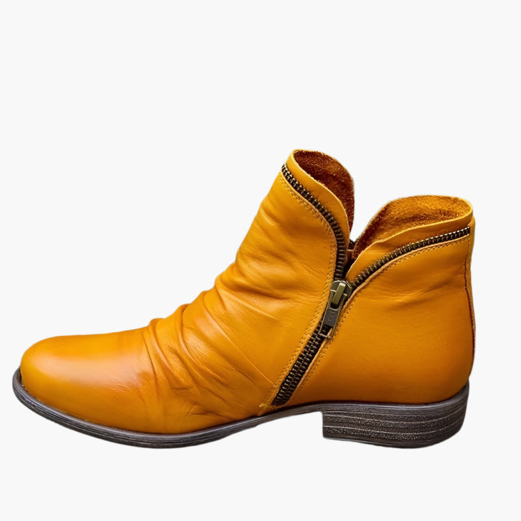 Damen Stiefeletten für Herbst und Winter – Modische und Bequeme Alltagsschuhe mit Reißverschluss