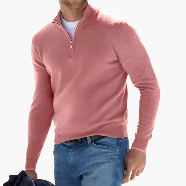 Herren Quarter-Zip Pullover – Klassischer Strickpullover für Freizeit und Business