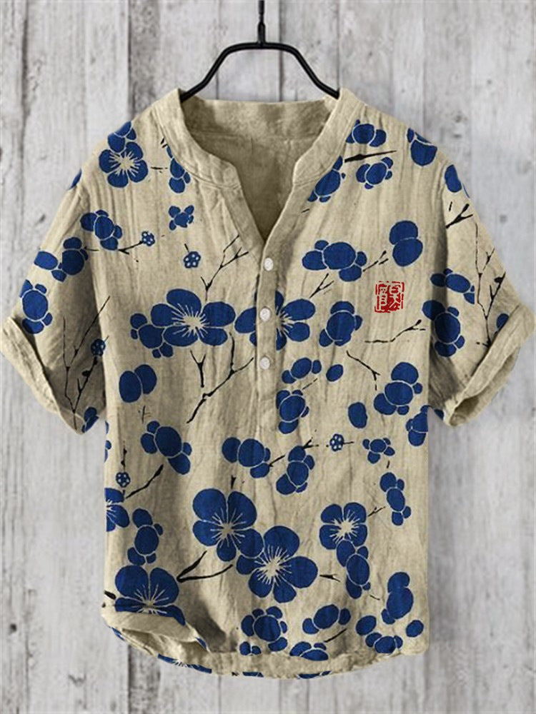 Kaori™ - Skjorte med Japansk Print