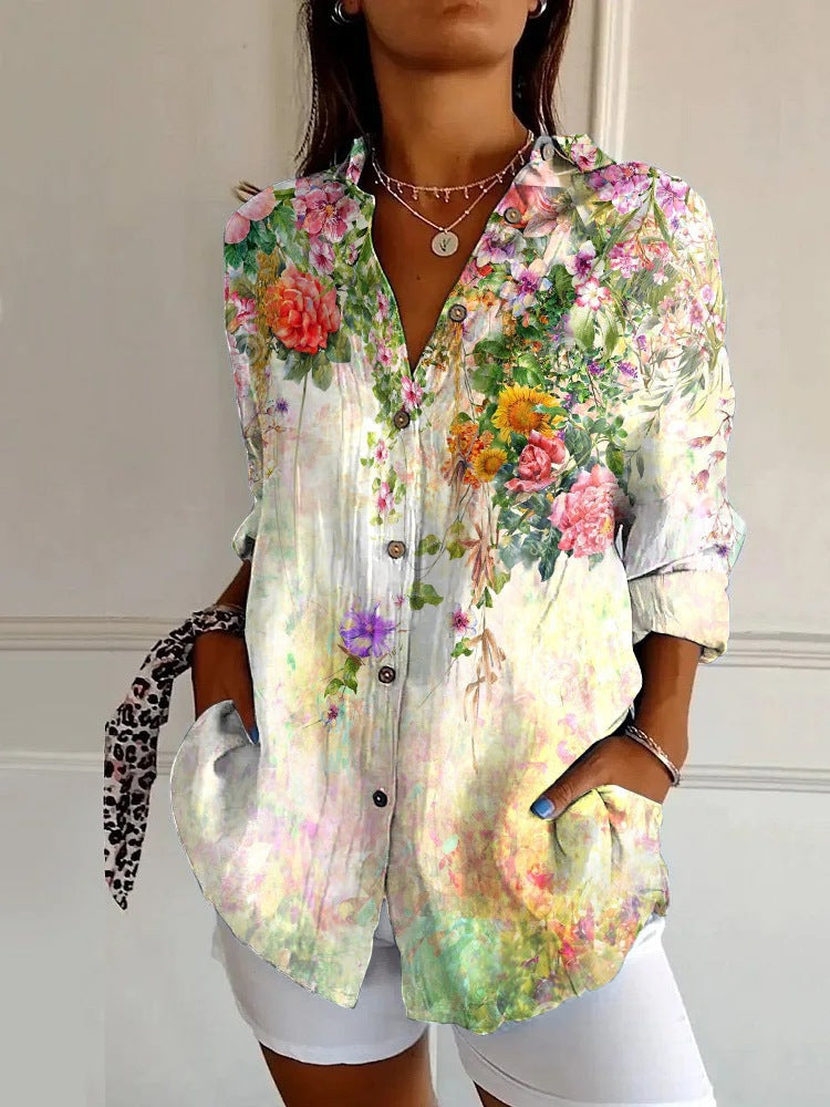 Jessie – Long-sleeved printed shirt