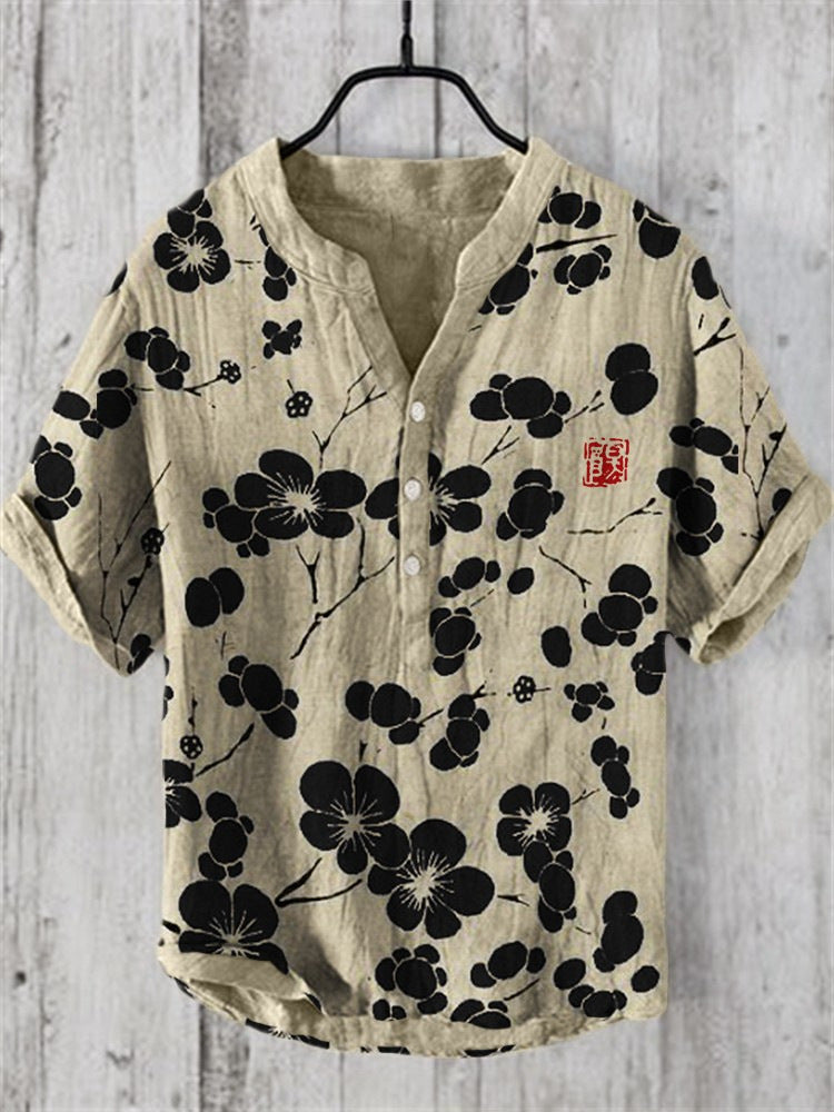 Kaori™ - Skjorte med Japansk Print