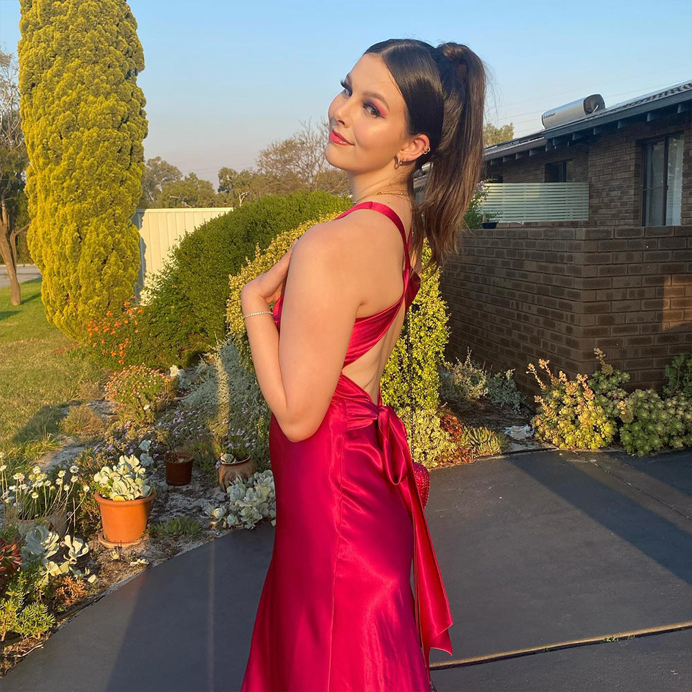 Damen Elegantes Abendkleid im A-Linien-Stil für besondere Anlässe und Partys