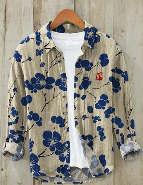 Kaori™ - Skjorte med Japansk Print