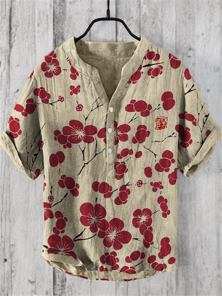 Kaori™ - Skjorte med Japansk Print