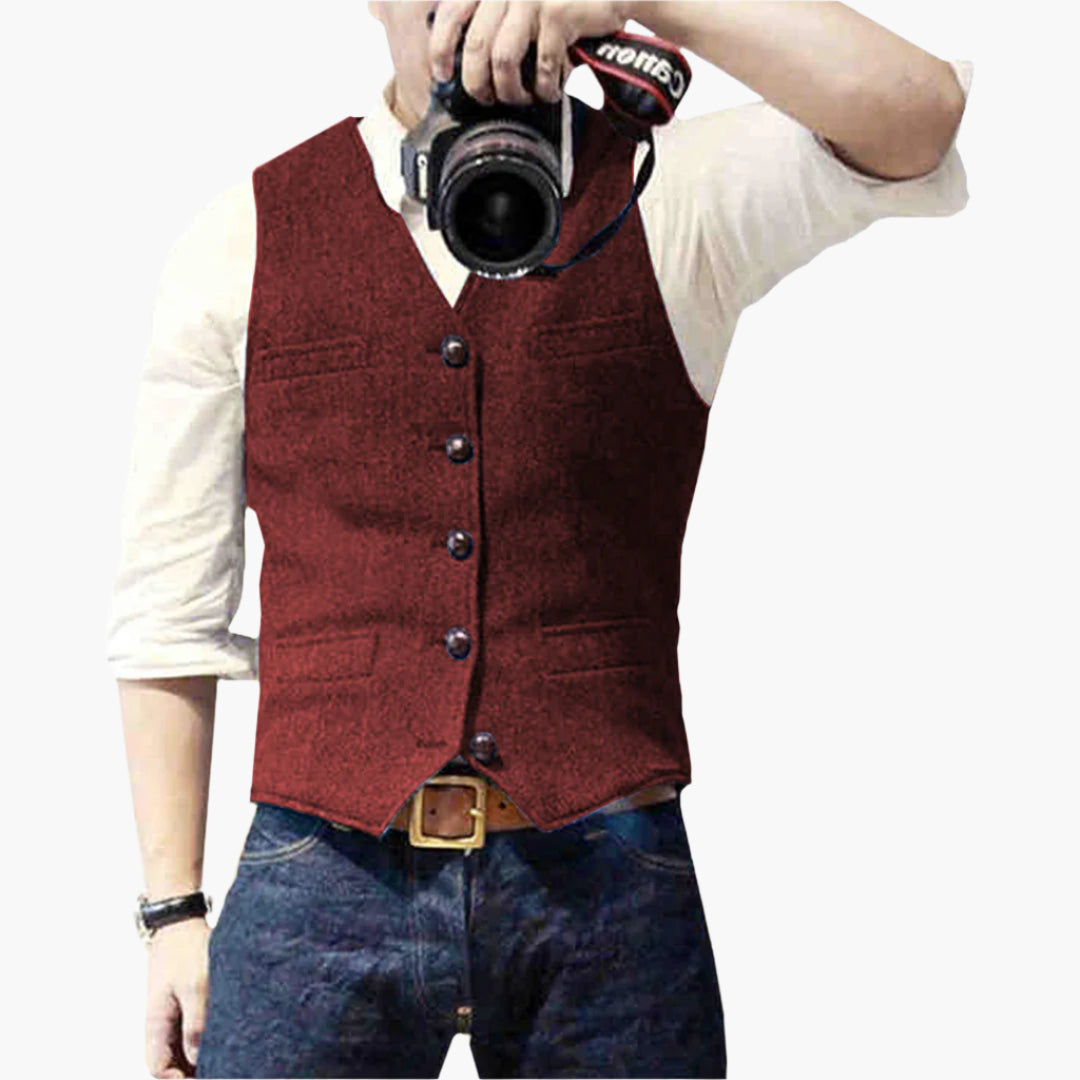 Men's Vest – Elegant Modern Gilet for Versatile Outfits and Timeless Style