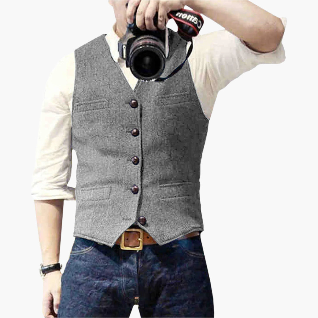 Men's Vest – Elegant Modern Gilet for Versatile Outfits and Timeless Style