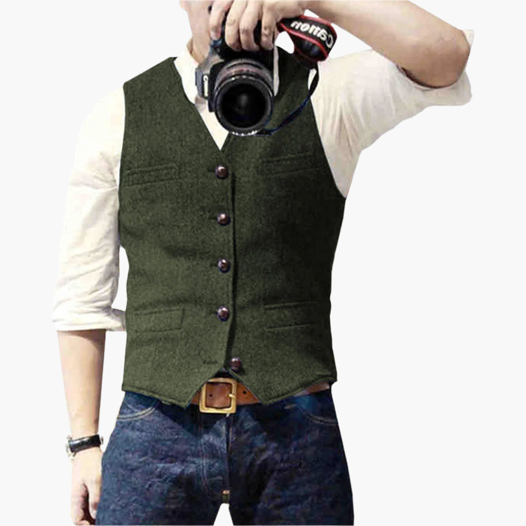 Men's Vest – Elegant Modern Gilet for Versatile Outfits and Timeless Style