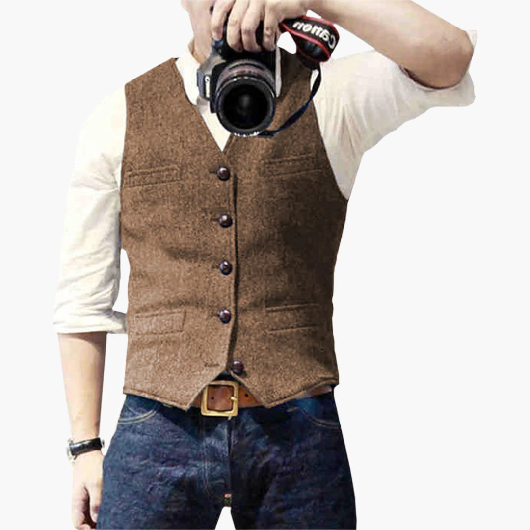 Men's Vest – Elegant Modern Gilet for Versatile Outfits and Timeless Style