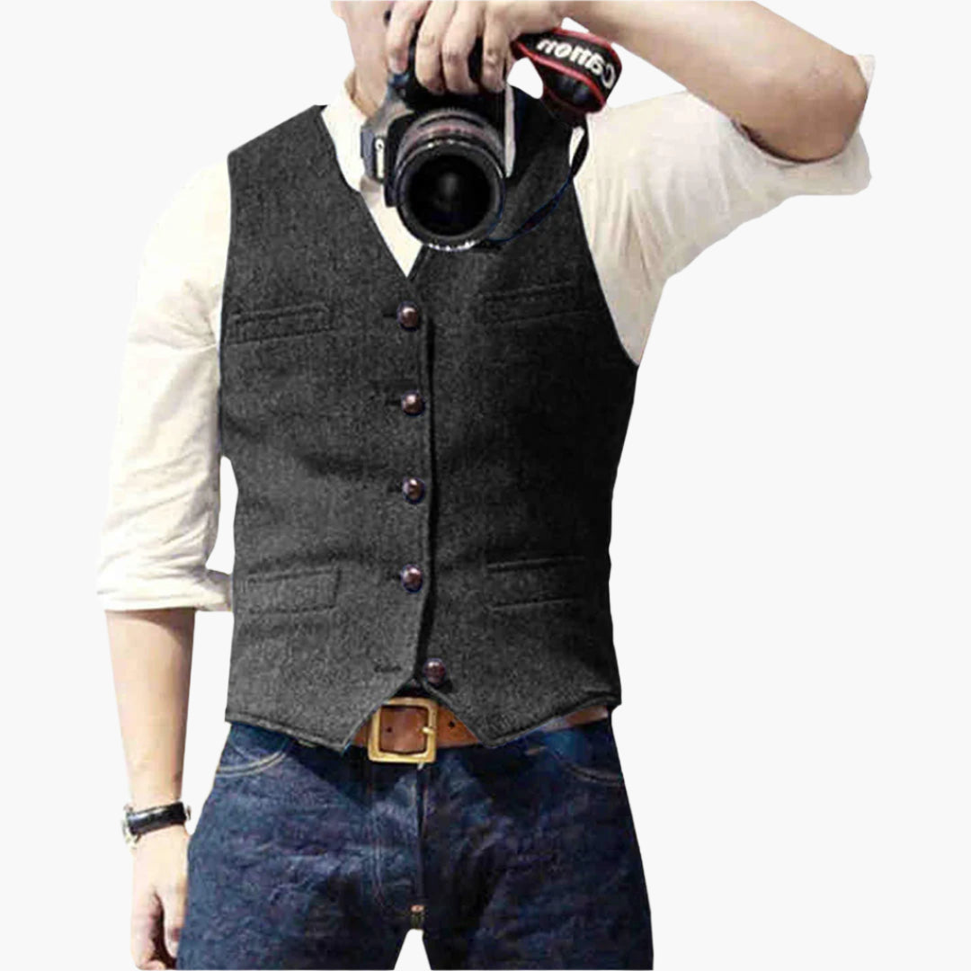Men's Vest – Elegant Modern Gilet for Versatile Outfits and Timeless Style