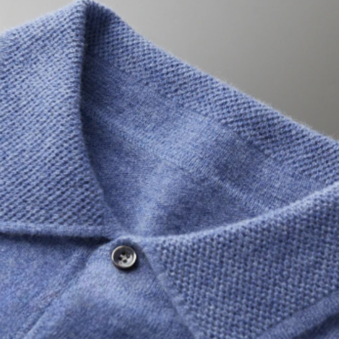 Herren Premium Wollpolo – Klassischer Strickpullover für Alltag & Business