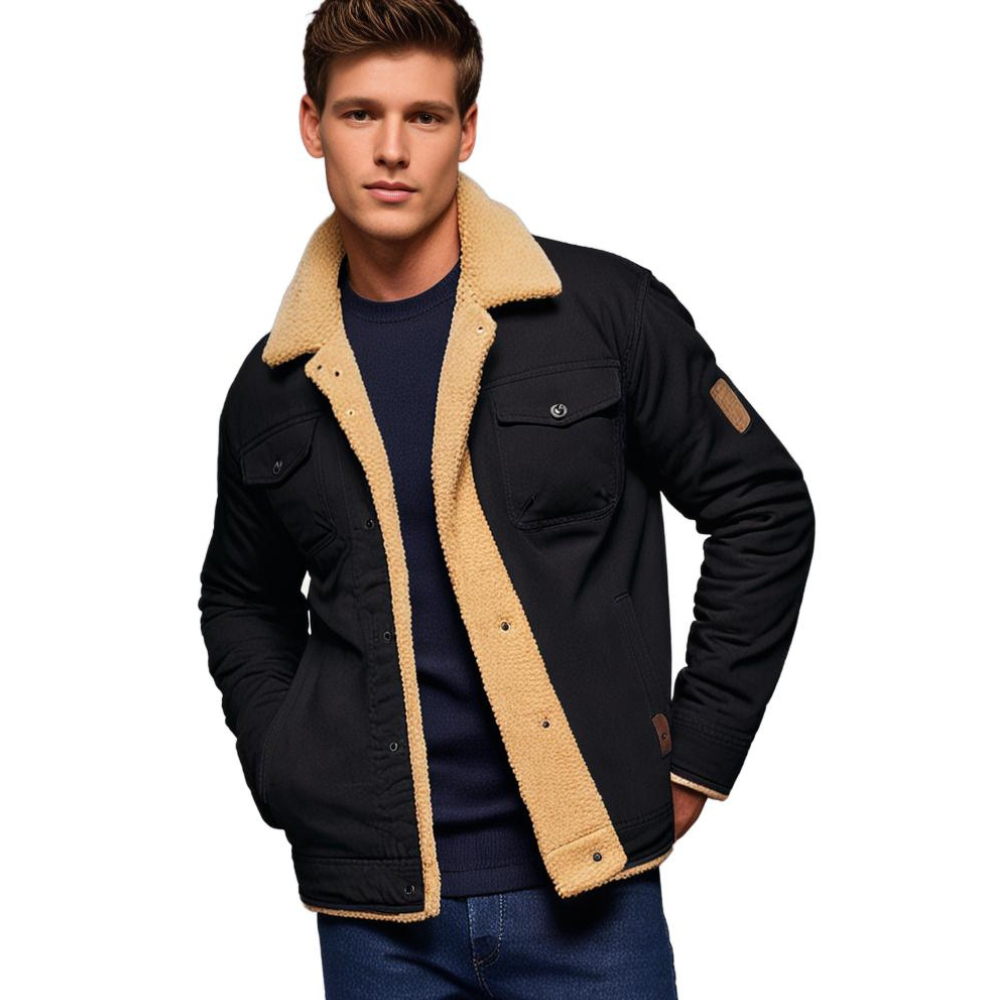 Men's Vintage Bomber Jacket – Winter Jacket in Retro Style for Everyday and Outdoor
