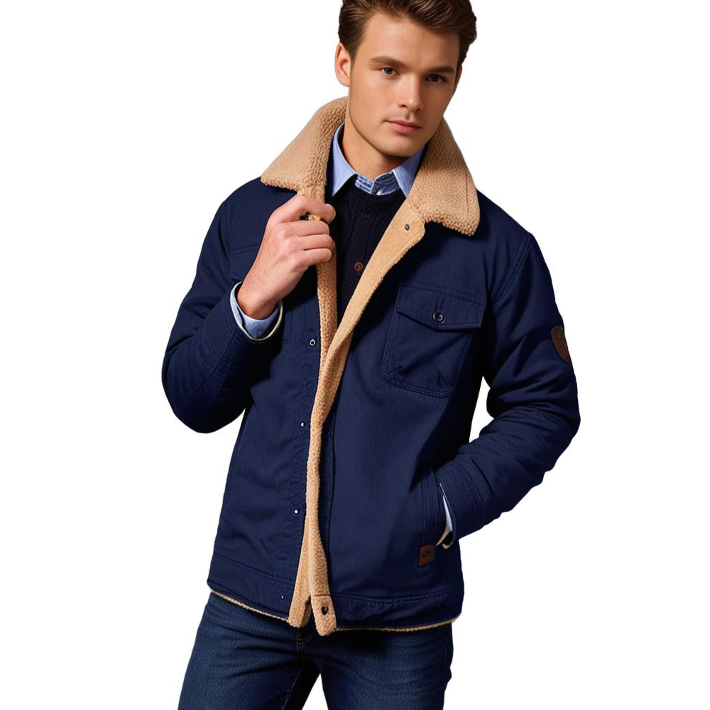 Men's Vintage Bomber Jacket – Winter Jacket in Retro Style for Everyday and Outdoor