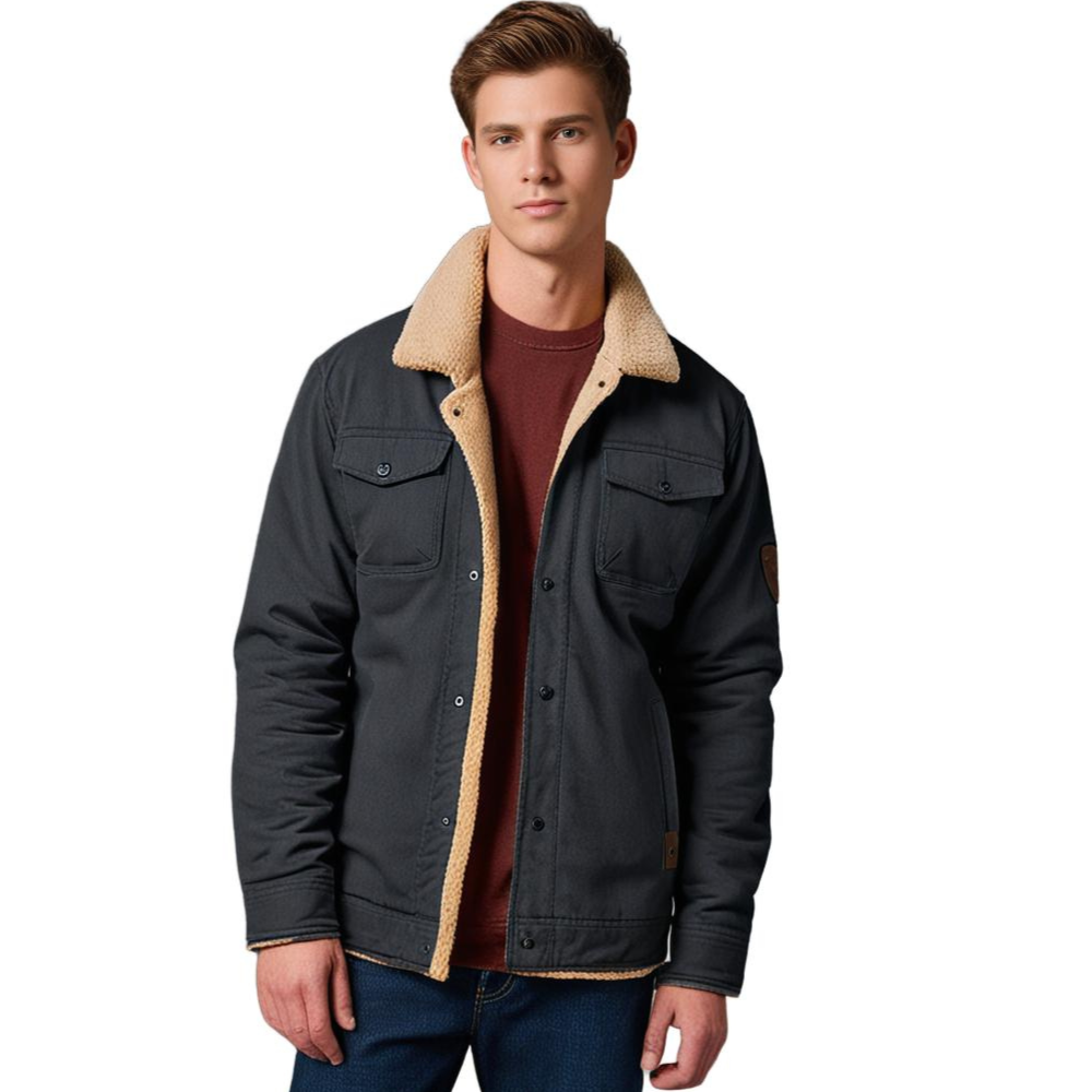 Men's Vintage Bomber Jacket – Winter Jacket in Retro Style for Everyday and Outdoor