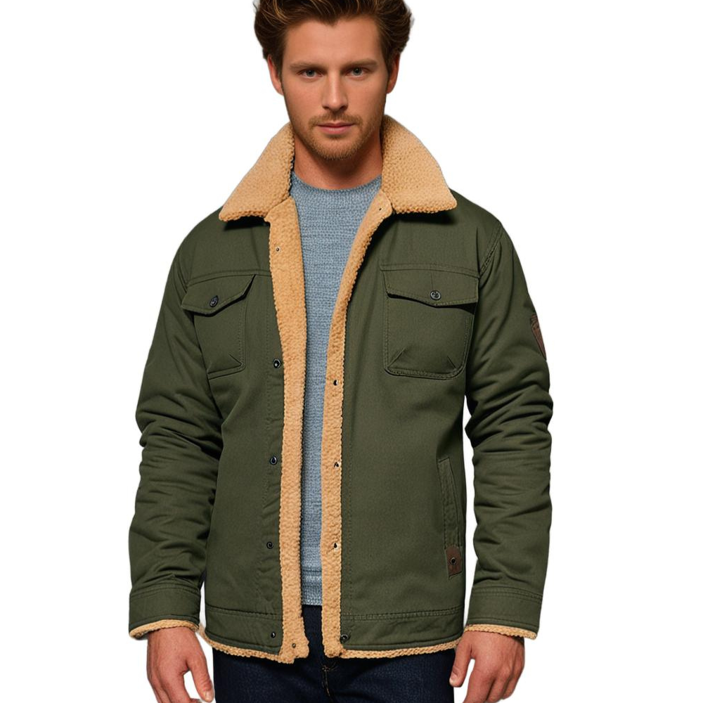Men's Vintage Bomber Jacket – Winter Jacket in Retro Style for Everyday and Outdoor