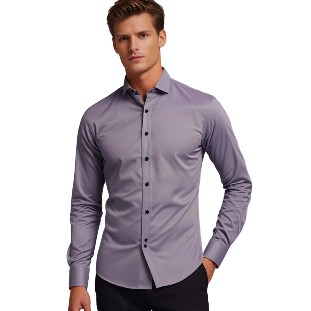 Herren Business & Freizeit Stretch Hemd Slim Fit – Elegantes Langarmhemd für Büro & Alltag