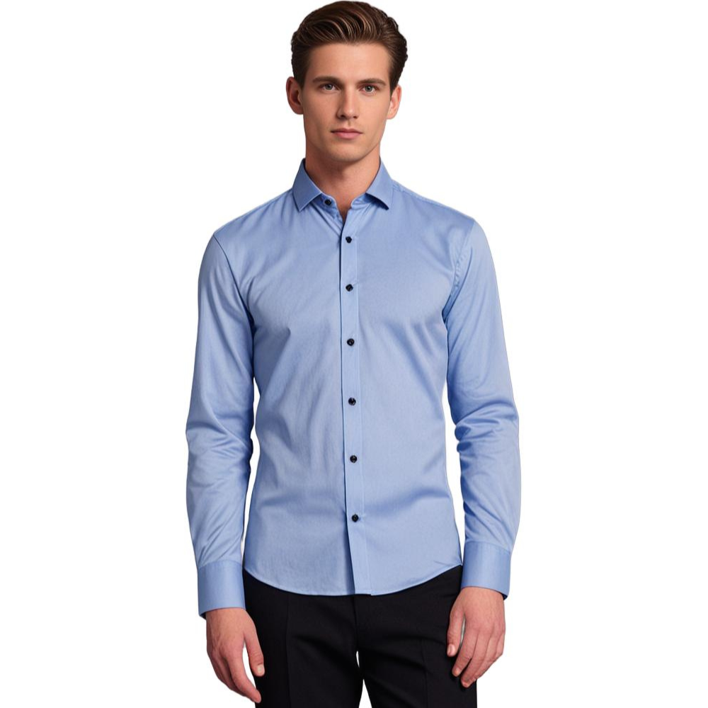 Herren Business & Freizeit Stretch Hemd Slim Fit – Elegantes Langarmhemd für Büro & Alltag
