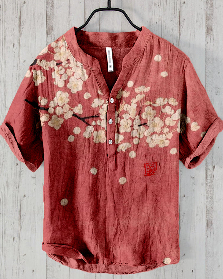 Kaori™ - Skjorte med Japansk Print