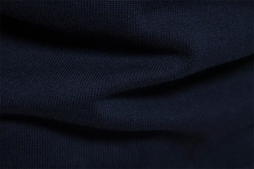 Herren Strickpullover mit Reißverschluss – Stilvoller Streifenpullover für Alltag und Büro