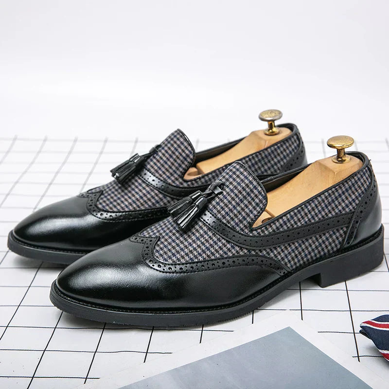 Men's Business Loafers in Vintage Style – Elegant Slip-ons for Office and Leisure