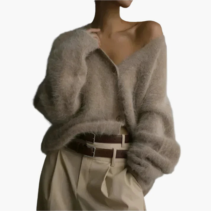 Women's Luxury Oversize Knit Cardigan for Stylish Elegance and Comfort
