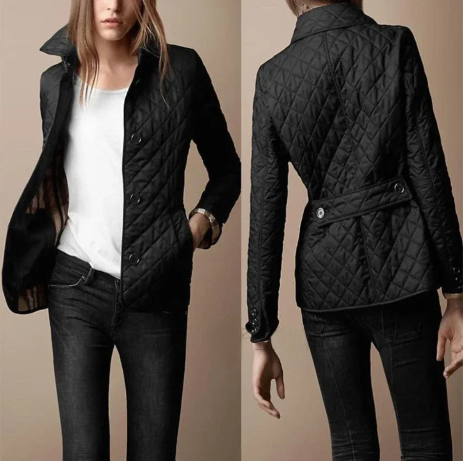 Women's quilted jacket – fashionable transitional jacket for everyday and leisure use