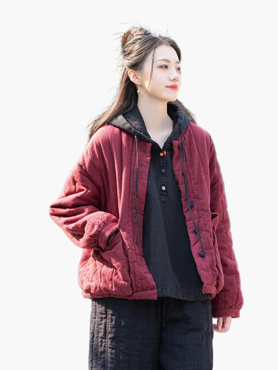 Women's vintage quilted jacket in a relaxed casual style – transitional jacket for everyday and outdoor use