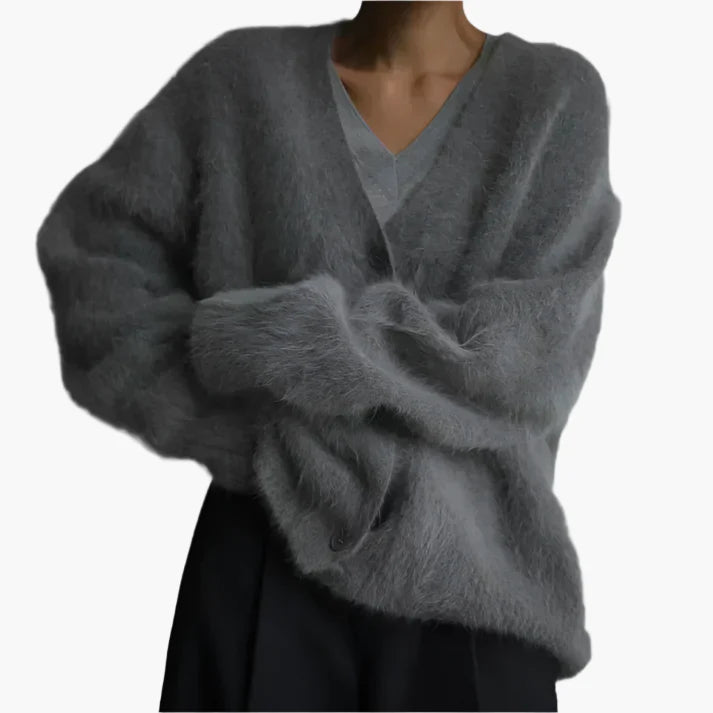 Women's Luxury Oversize Knit Cardigan for Stylish Elegance and Comfort