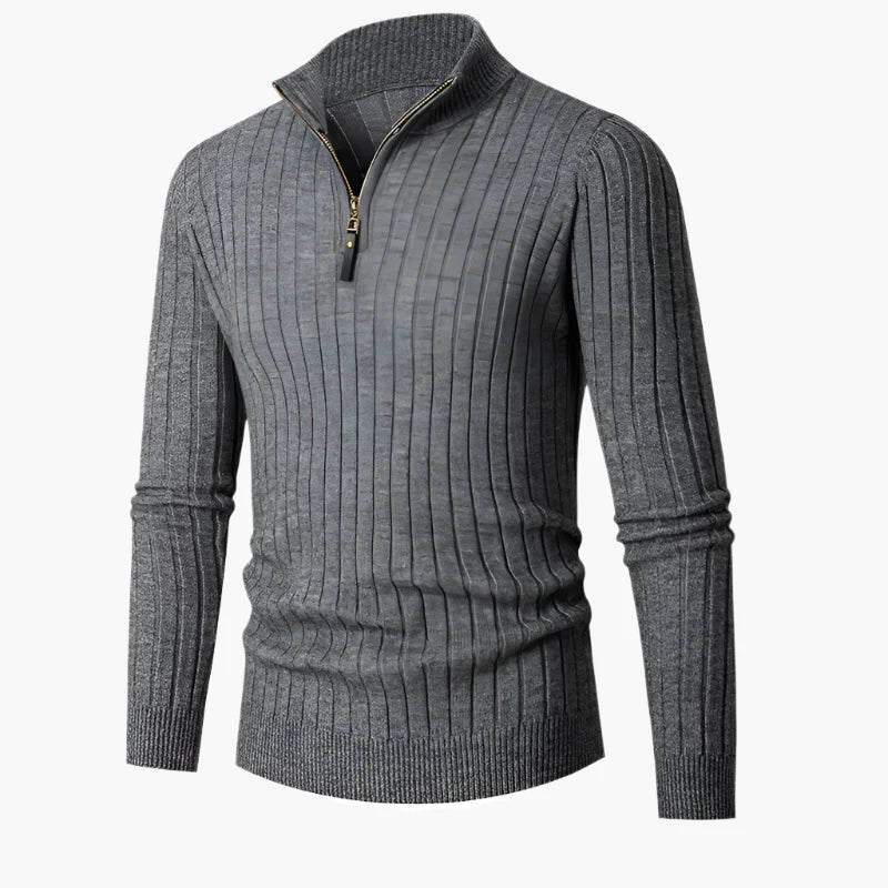 Herren Halb-Zip Strickpullover – Eleganter Freizeit- und Business-Stil
