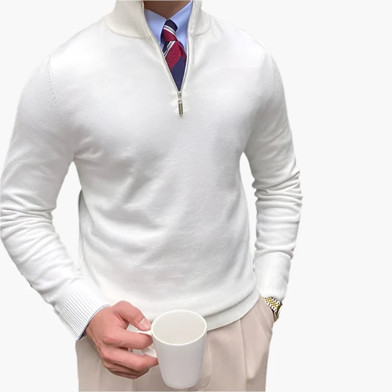 Herren Halbzipp Pullover – Eleganter Business & Freizeit Strickpullover