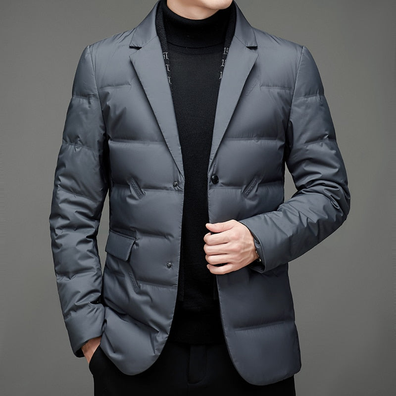 Herren Steppblazer Modern Elegant Winterjacke – Business & Freizeit