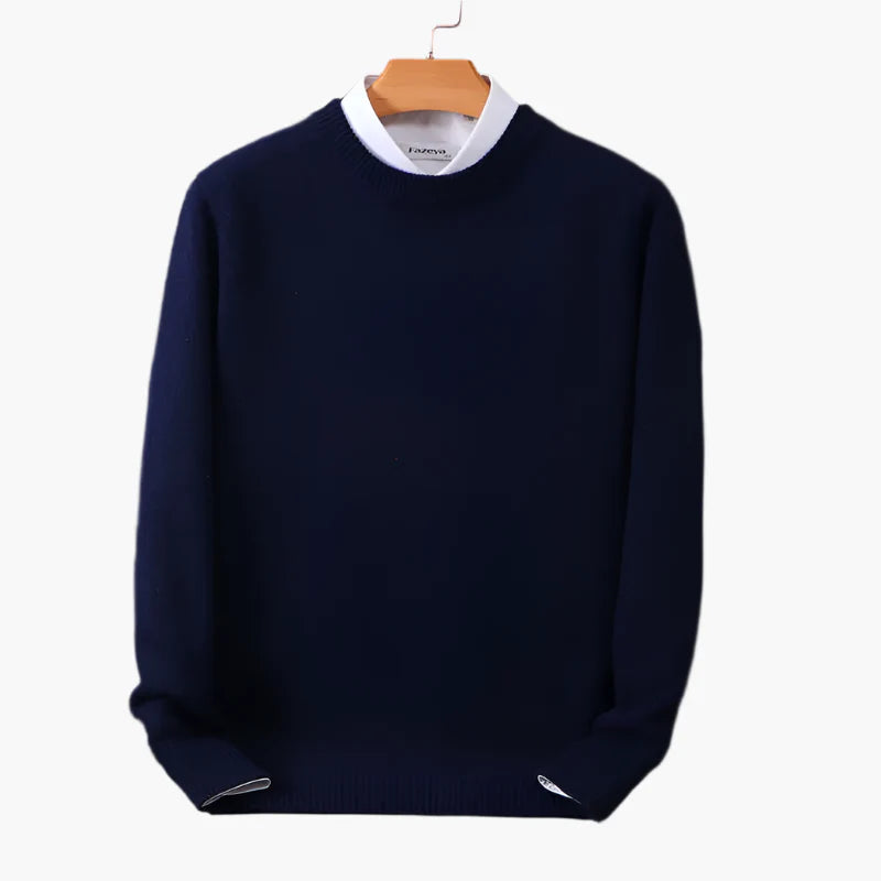Herren Pullover mit Rundhalsausschnitt – Eleganter Business & Casual Strickpullover