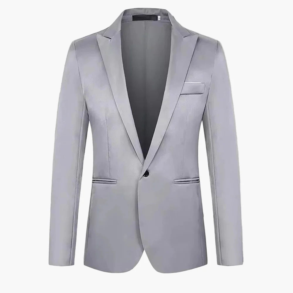 Men's Blazer One-Button Classic – Elegant Suit Jacket for Business & Leisure