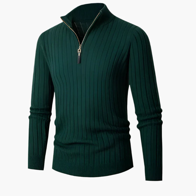 Herren Halb-Zip Strickpullover – Eleganter Freizeit- und Business-Stil