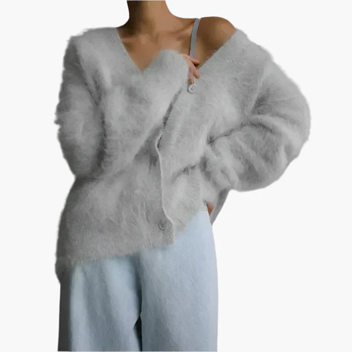 Women's Luxury Oversize Knit Cardigan for Stylish Elegance and Comfort
