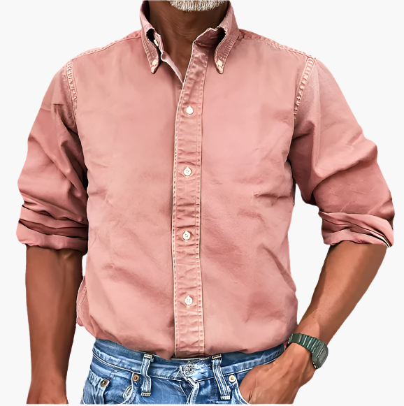 Herren Freizeit-Hemd Klassisch Langarm – Vielseitiges Business & Casual Hemd