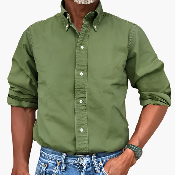 Herren Freizeit-Hemd Klassisch Langarm – Vielseitiges Business & Casual Hemd