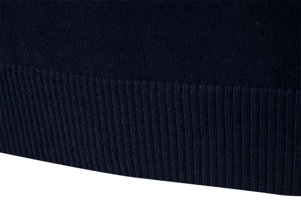 Herren Strickpullover mit Reißverschluss – Stilvoller Streifenpullover für Alltag und Büro