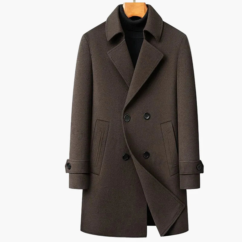 Herren Business Mantel Klassisch Elegante Winterjacke für Büro und Alltag