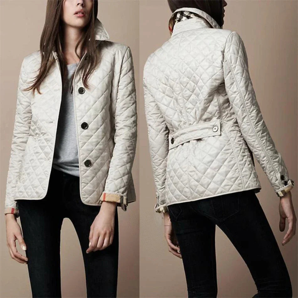 Women's quilted jacket – fashionable transitional jacket for everyday and leisure use