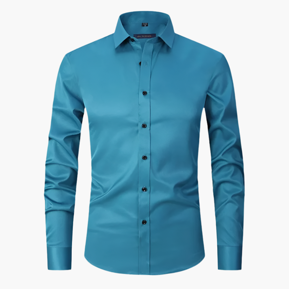 Herren Business & Freizeit Stretch Hemd Slim Fit – Elegantes Langarmhemd für Büro & Alltag