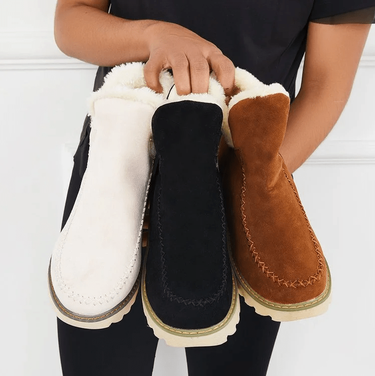 Damen Winterstiefel Komfort Warm Gefüttert Rutschfest Freizeit