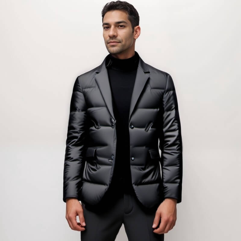 Herren Steppblazer Modern Elegant Winterjacke – Business & Freizeit