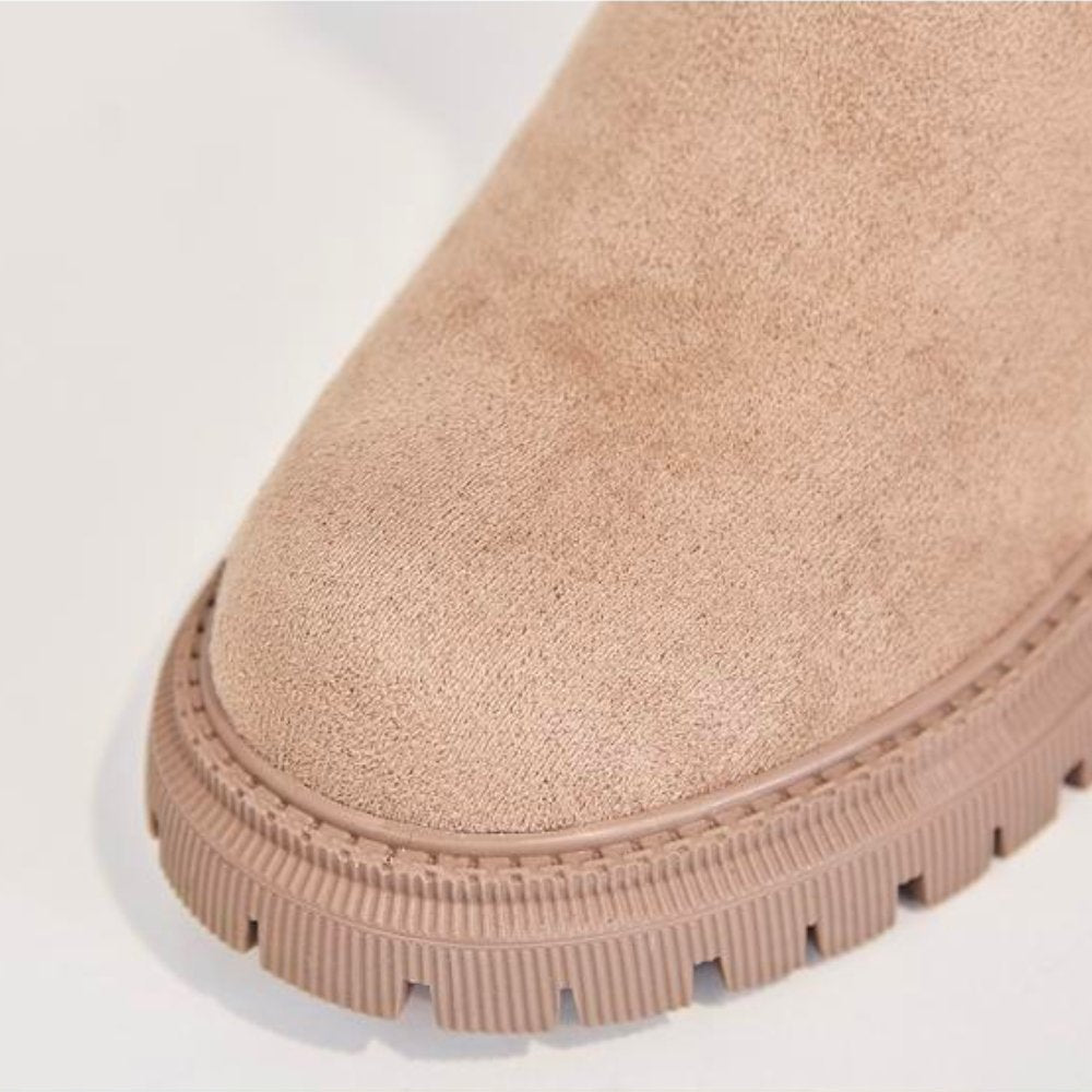 Damen Winterstiefel mit warmem Futter und rutschfester Sohle – Komfortable Fashion-Boots für Outdoor & Alltag