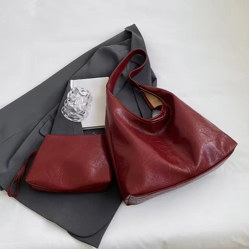 Kimberley – Vintage Designer Schultertasche mit großer Kapazität für Frauen