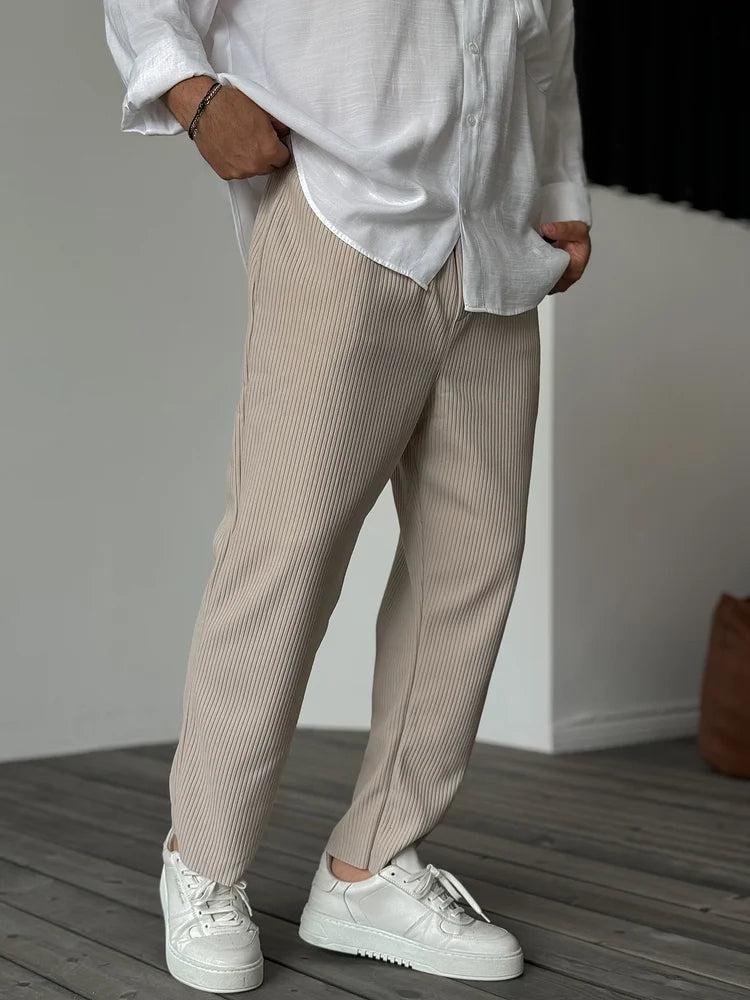 Herren Relaxed Fit Luxus-Hose – Eleganter und bequemer Alltagsstil für Freizeit & Büro